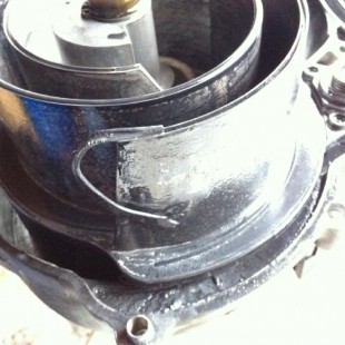 Nutende Verdr&auml;nger besch&auml;digt, Dichtleiste herausgerutscht